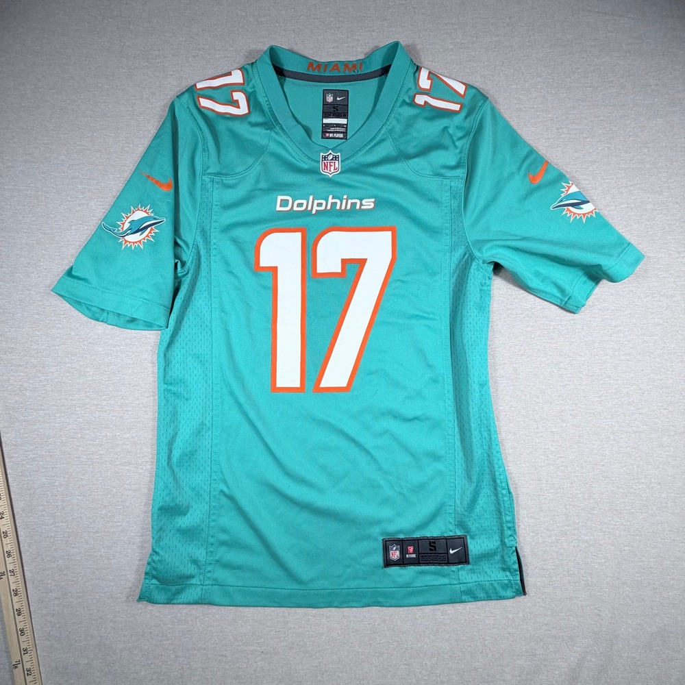 Nike Mens Miami Dolphins Ryan Tannehill 17 NFL Jersey Aqua Small